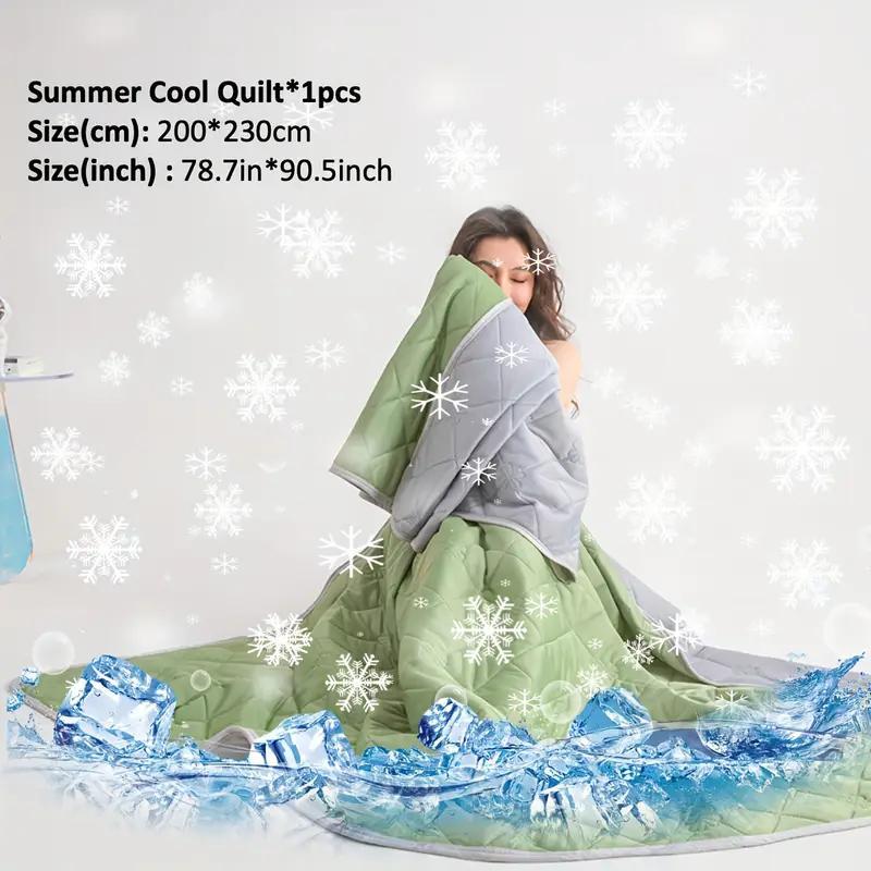 Cooling Blanket for Hot Sleepers – Lightweight Breathable Polyester Summer Quilt, Reversible Geometric Design, Night Sweats Relief, Bed Couch Travel, Machine Washable | Canada
