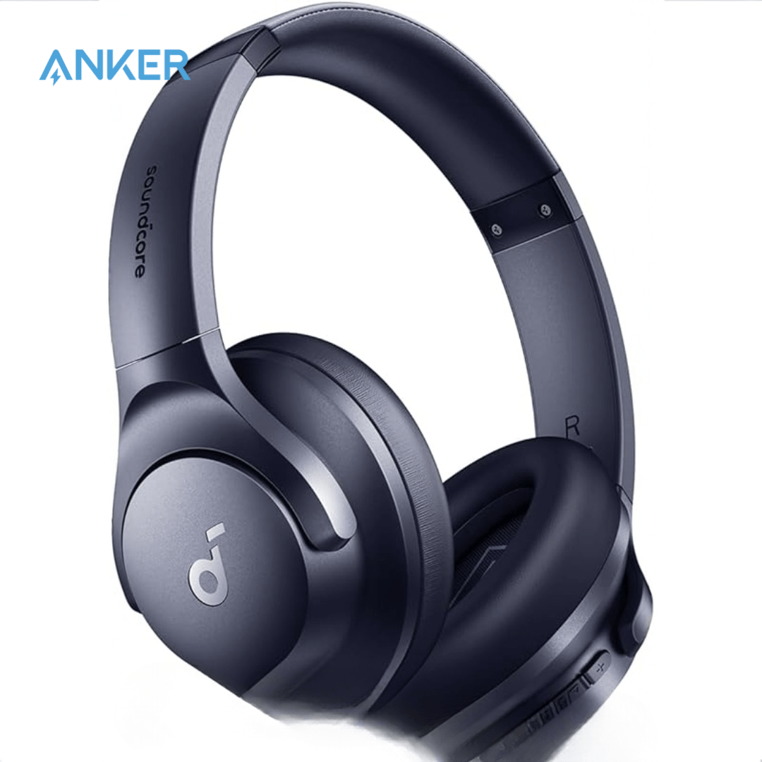 Active Noise Cancelling Headphones Soundcore Anker Q20i Wireless Over-Ear, 40H ANC Playtime Hi-Res Audio Big Bass Transparency Mode App Control – Travel Headphones Renewed | Canada