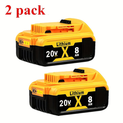 DeWalt 20V Max Replacement Battery 8.0Ah – Compatible DCB206 DCB204 DCB203 DCB201 DCB200 DCB207 DCB208, 3-LED Indicator, 500-Cycle Lithium-Ion, 1/2/4 Pack | Canada