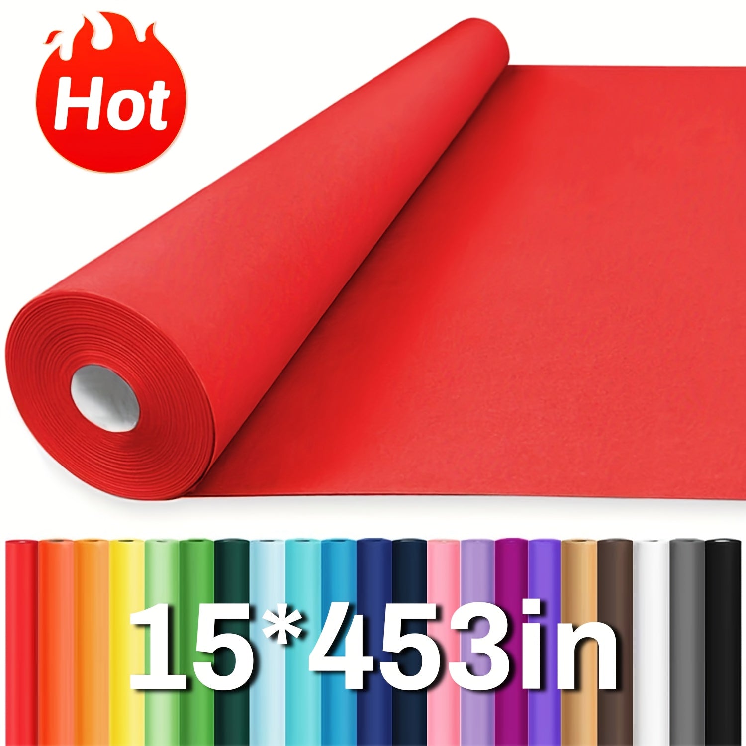 Kraft Wrapping Paper Roll Vibrant Colors – Multi-Use for Gift Wrapping, Art Projects, Table Runner, Bulletin Board, Bouquet Wrapping, Party Supplies & Shipping Packaging – Christmas Crafts