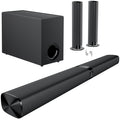 Separable TV Soundbar 32-Inch with Bluetooth 5.0, ARC / Optical / AUX, 3D Stereo Surround Sound, 4 Drivers & Infrared Remote – 120W & Standard, Smart TV Home Theatre Speaker Canada