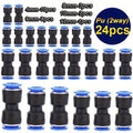 New Type of Pu4/6/8/10/12 Pneumatic Quick Connector Fittings for Air Tubing with Push-In Joints