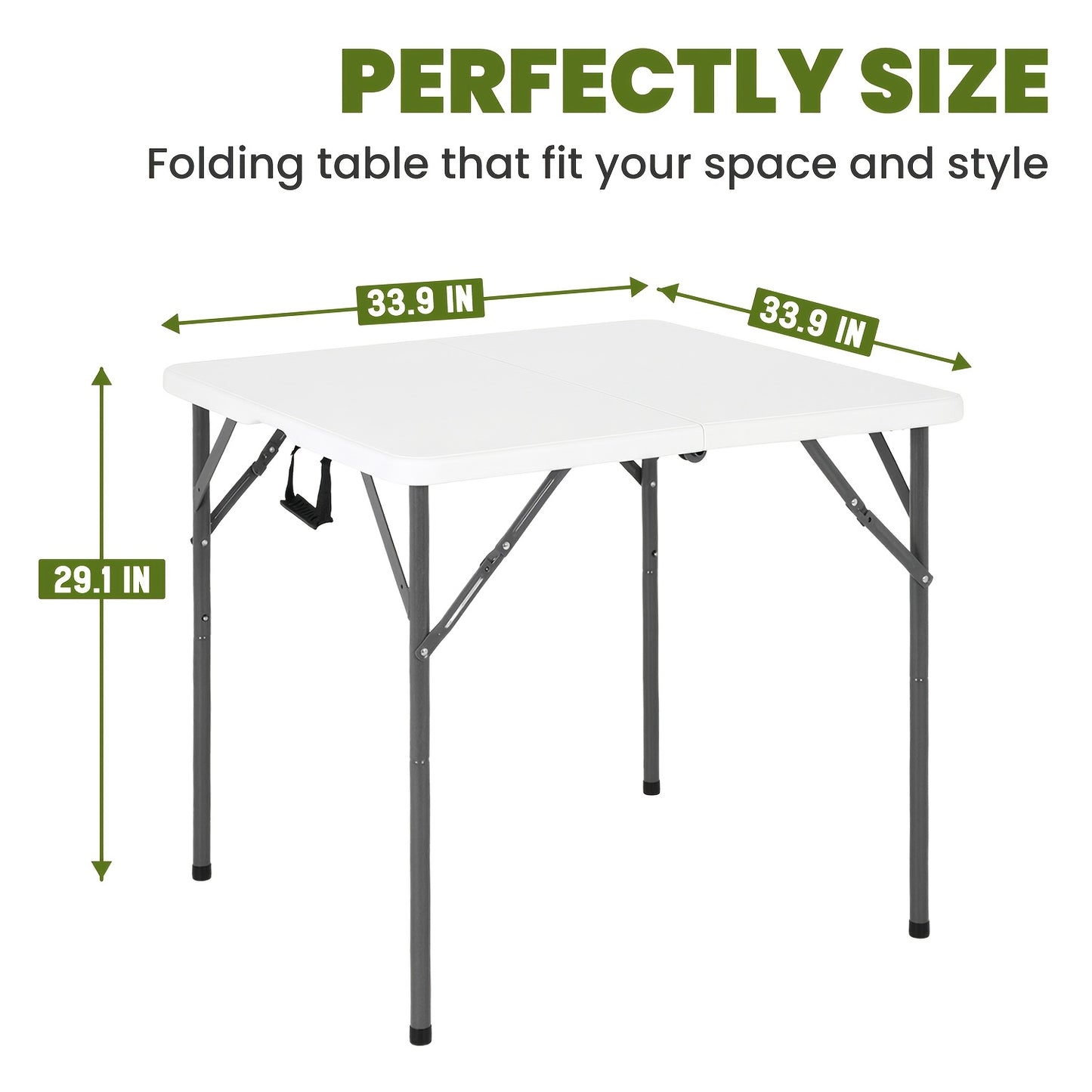 Portable Folding Table Heavy Duty 4FT 6FT 8FT Plastic Camping Table Foldable Lightweight Picnic Party Dining Table Indoor Outdoor for BBQ Beach Kitchen Office Wedding Events Canada