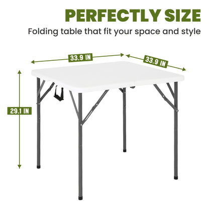 Portable Folding Table Heavy Duty 4FT 6FT 8FT Plastic Camping Table Foldable Lightweight Picnic Party Dining Table Indoor Outdoor for BBQ Beach Kitchen Office Wedding Events Canada