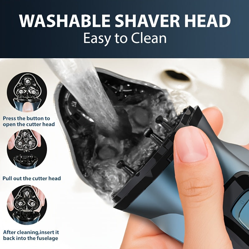 Sejoy Electric Shavers for Men, Featuring a Pop-Up Trimmer, Quick One-Hour Charging, a 3D Floating Head, And an LCD Display. The Perfect Gift for Your Loved One for Valentine'S Day Or Father'S Day