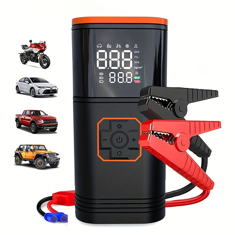 8-in-1 Portable Jump Starter with Air Compressor – 7000A, 150PSI, 12V