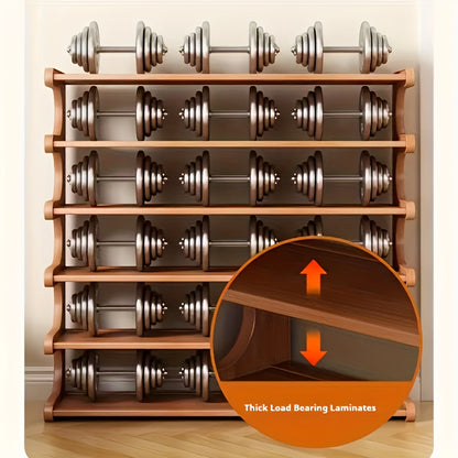 Bamboo Shoe Rack Freestanding Multi-Tier with Wood Grain Finish – Space-Saving Entryway Shoe Organizer for Home, Dorm & Apartment, Easy Assembly, Sturdy Brown Shoe Storage Shelf for Hallway & Bedroom