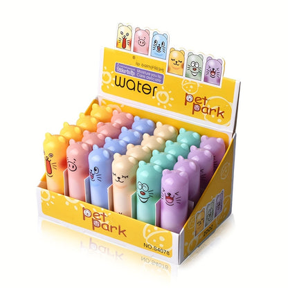 Lip Balm Set 24pcs Cute Box – Moisturizing Long-Lasting Glossy Lip Balm with Plant-Based Squalane & Minerals, Hypoallergenic for All Skin Types – Perfect Gift for Girls & Women