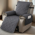 [Fully Recliner Chair Cover] Non-Slip Washable Recliner Chair Cover | Single Piece, Winter Insulation, Furniture Protector for Pets, Pocket