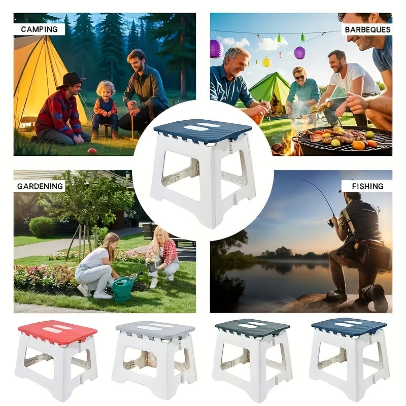Foldable Portable Stool with Handle Non-Slip Lightweight Sturdy for Camping Fishing Hiking Barbecue Kitchen Bathroom Outdoor - Canada