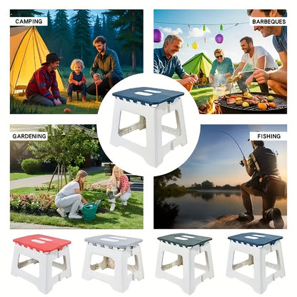 Foldable Portable Stool with Handle Non-Slip Lightweight Sturdy for Camping Fishing Hiking Barbecue Kitchen Bathroom Outdoor - Canada