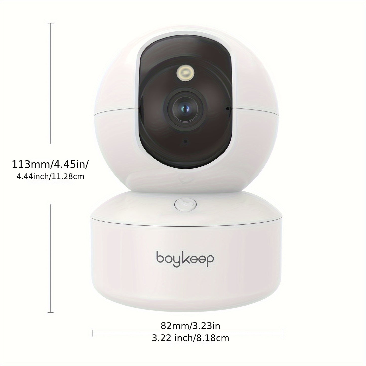 BoyKeep Indoor WiFi Security Camera 2-Pack – 360° Panoramic, 3MP HD, Night Vision, Two-Way Audio, Motion Detection, SD Card & Cloud Storage, Baby Monitor Pet Cam, 2.4G/5G Dual-Band (3MP-Call)
