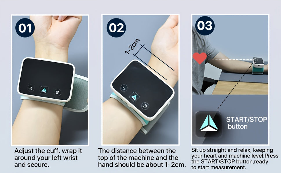 Wrist Blood Pressure Monitor with Voice Broadcast, Dual User Mode 2x120 Memory, LED Color AHA Indicator, 800mAh Rechargeable Battery, Storage Case & Charging Cable Included | ShopVora CA