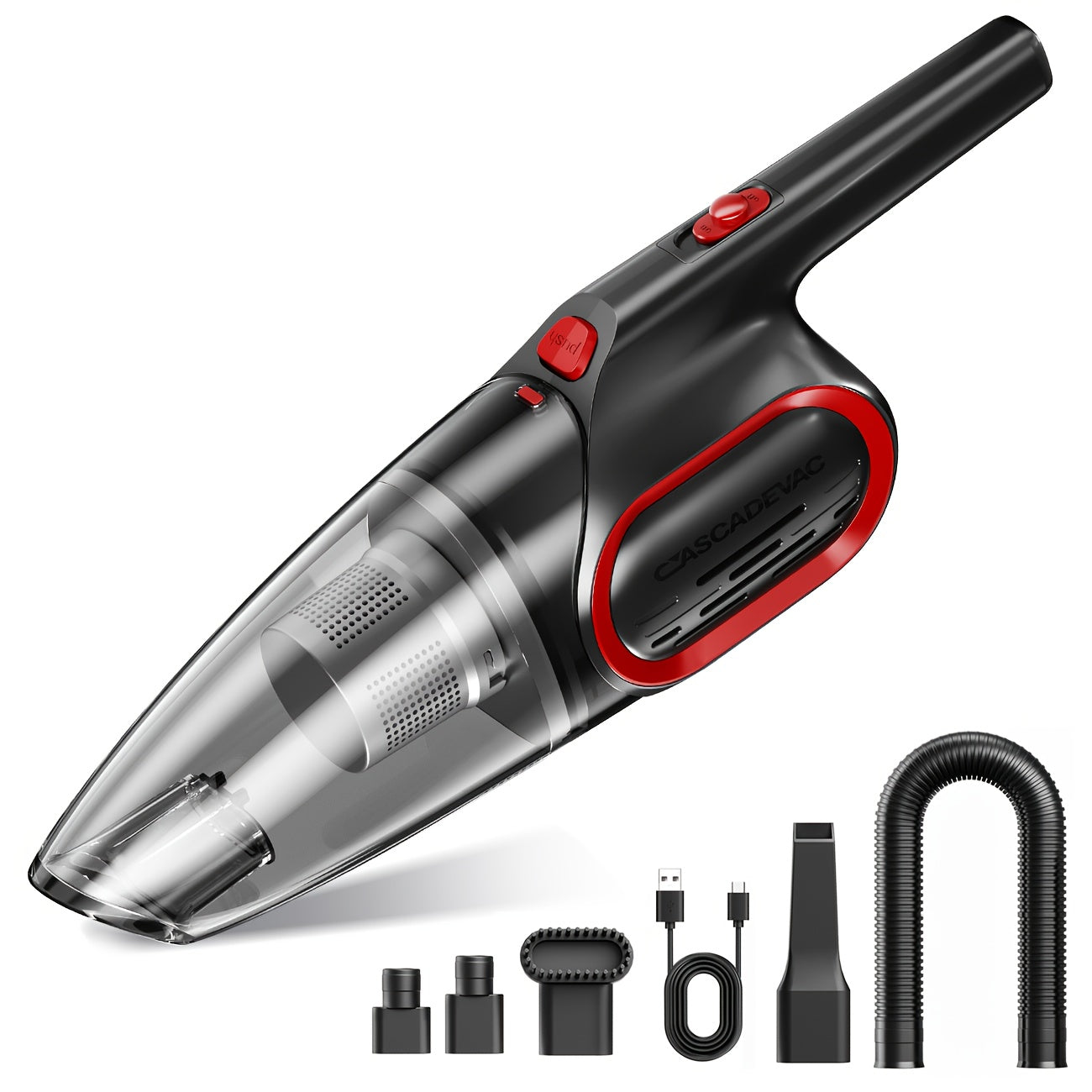 6000PA Cordless Handheld Vacuum Cleaner – 2000mAh, Low Noise, 5 Accessories
