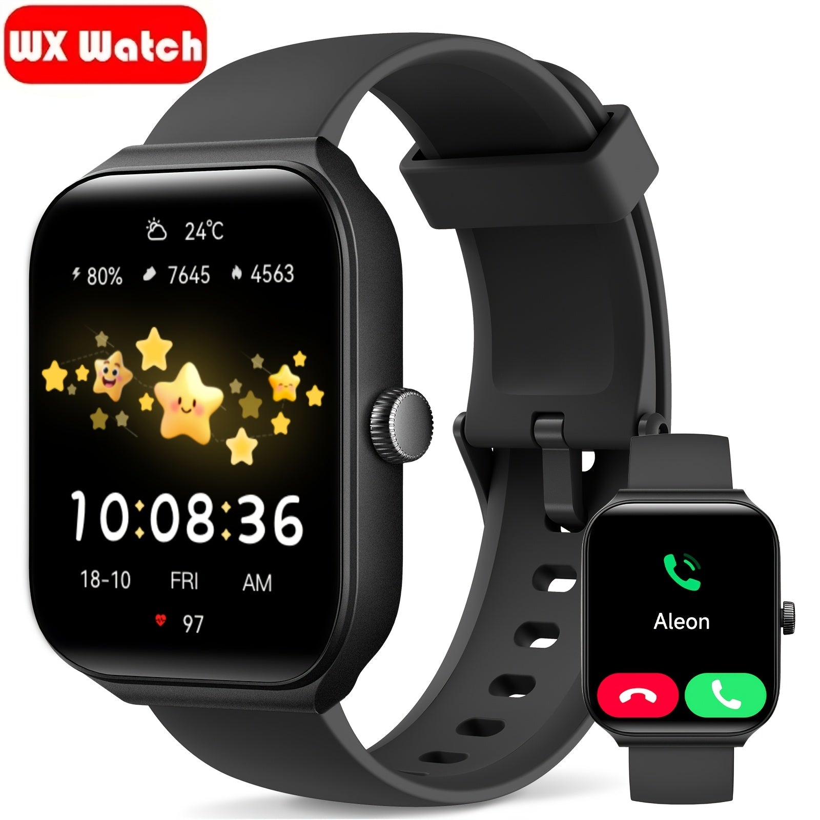 Smart Watch with Alexa & Wireless Calling – 1.83" Full Touch Screen, 105+ Sports Modes, 24/7 Health Sleep Tracker, Phone Finder, Remote Camera, Long Battery – Android & iPhone Canada