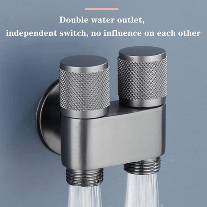 Handheld Shower Spray Gun Set 4pcs Wall Mounted 2-in-1 Angle Valve, Metal Spray Gun, Retractable Hose & Bracket for Bathroom, Pet Bath, Washing Machine, RV & Toilet Canada