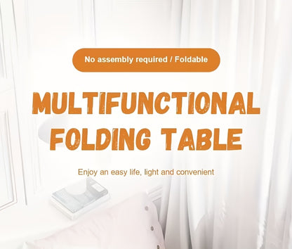 Foldable Laptop Bed Desk Tray with Cup Holder & Drawer, Large Portable Lap Desk Table Stand for Bed Sofa Couch Floor, for Laptop Study Reading Writing Eating – Adjustable Bed Tray for Adults Kids