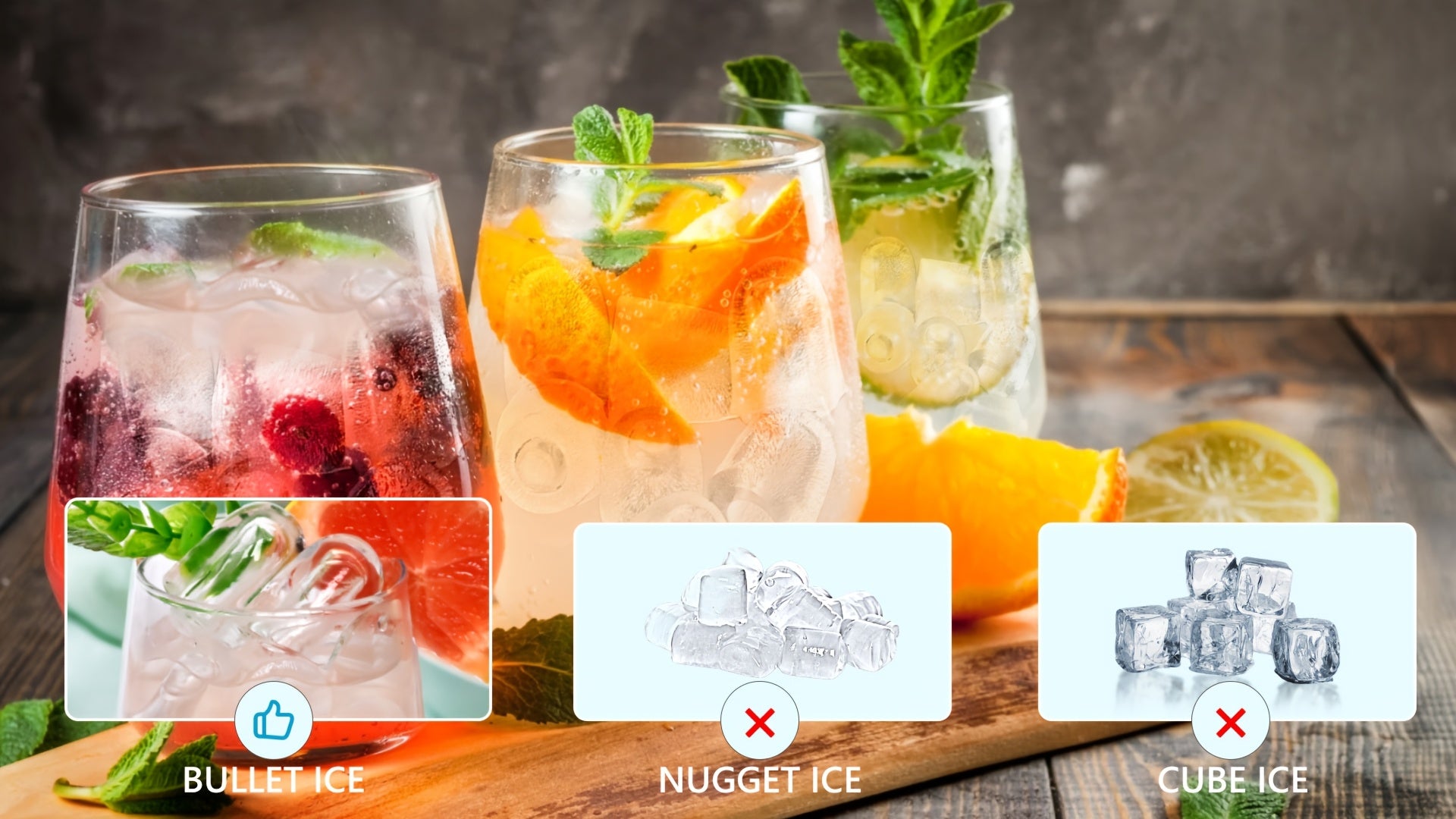 Portable Countertop Ice Maker with Carrying Handle, Makes 9 Ice Cubes in 6 Minutes, Produces 26 Lbs of Ice in 24 Hours, Self-Cleaning Ice Maker, Includes Ice Storage Basket and Ice Scoop, Suitable for Family Gatherings, Kitchen, Camping, RV, DIY Iced