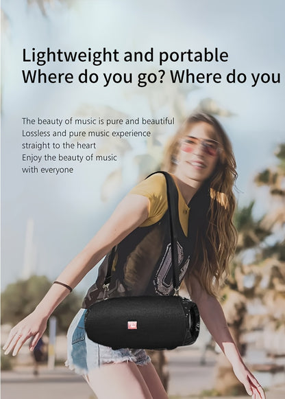 TG534 Dual Speaker Bluetooth Portable Speaker – IPX4 Waterproof, TWS Stereo Pairing, FM Radio, USB & TF Card Playback, 10m Wireless Range – Black, Camouflage, Red & Blue