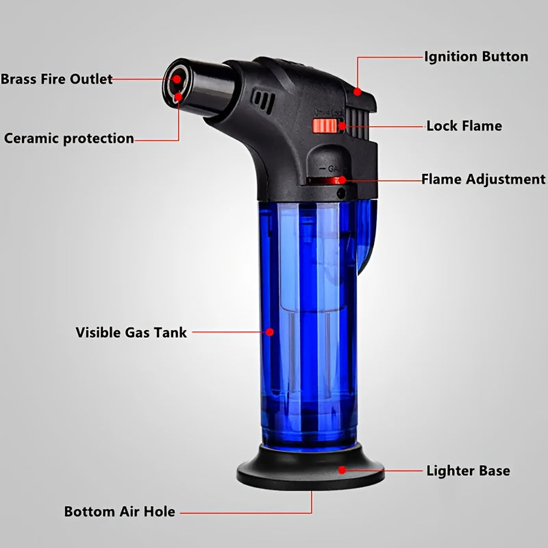 Refillable Windproof Torch Lighter Set 2 or 4 Pack – Safety Lock, Adjustable Flame, Butane Gas Lighter for Candles, Fireplace, Campfire, Camping & BBQ (Butane Not Included) | ShopVora CA