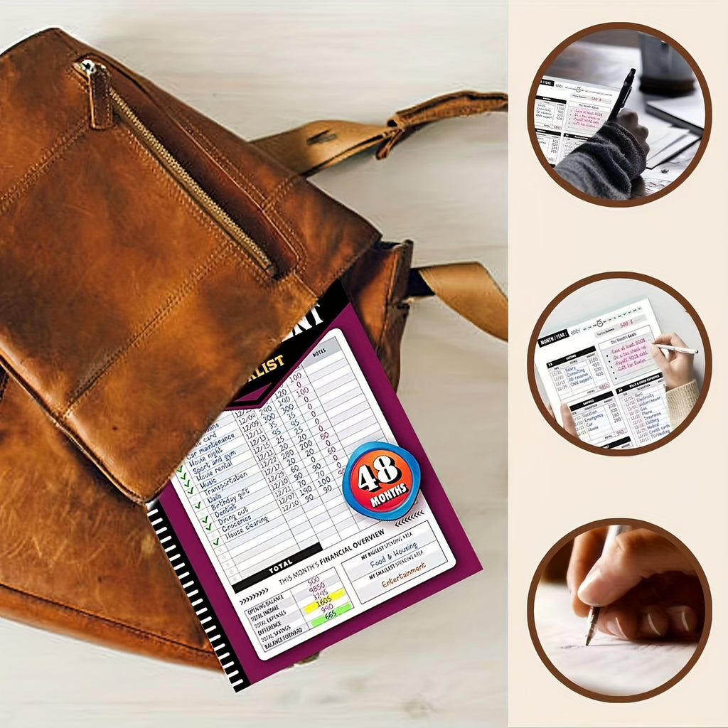 A 48-Month Financial Bill Payment Planner: A Monthly Tracker for Household Expenses And a Financial Planning Organizer, Serving As a Four-Year Guide for Managing Household Budgets, Made of Paper