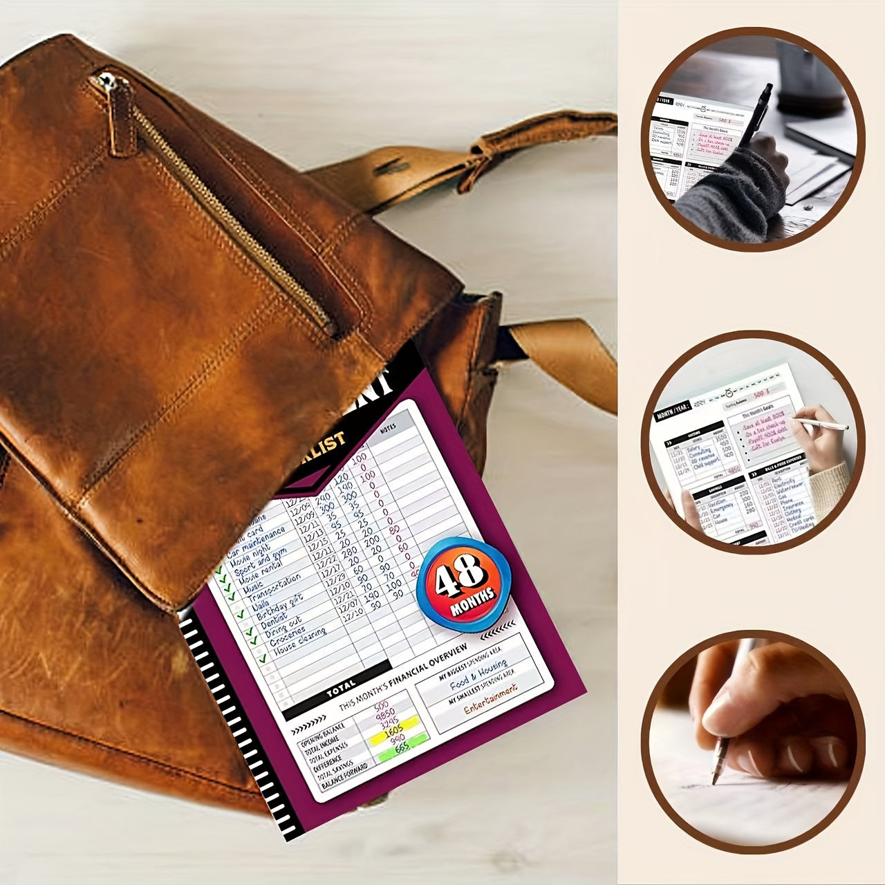 A 48-Month Financial Bill Payment Planner: A Monthly Tracker for Household Expenses And a Financial Planning Organizer, Serving As a Four-Year Guide for Managing Household Budgets, Made of Paper