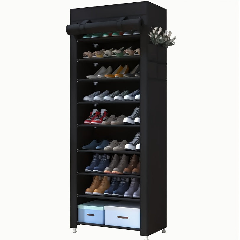 Pack within Pack, Storage Bag 3/9 Layers Large Capacity Shoe Storage Cabinet Easy to Assemble Dustproof Shoe Storage Cabinet Suitable for Home Door Bedroom Dormitory Shoes and Miscellaneous Items