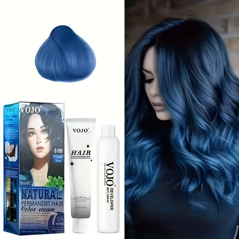 12-Color Permanent Hair Dye Kit with Developer & Applicator Tools – Long-Lasting Vibrant Shades Including Pink, Blue, Purple, Red, Black, Brown, Golden & More for Home Hair Colouring