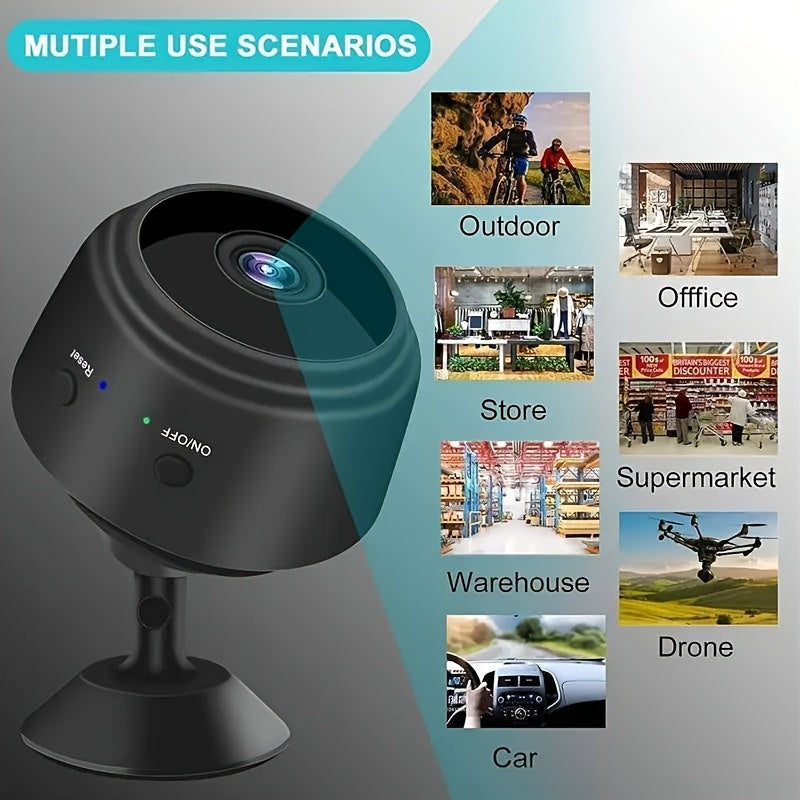 1/2/3/4/5/6pcs Wireless Remote Control Monitoring Camera, 1080P High-Definition, 2.4G Wifi, Wide-Angle Monitoring, Remote Observation, with Battery (180MA), Used for Home Security Wifi Monitoring Camera