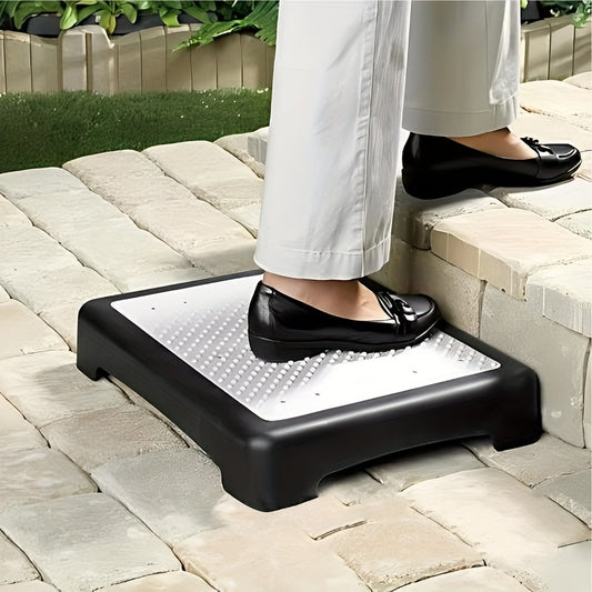 Heavy-Duty Adjustable Non-Slip Stepping Stool - Portable, Sturdy Polypropylene with Anti-Slip Rubber Mat, Ideal for Cars, Beds, Doors, Stairs & Bathrooms - Indoor/ Outdoor Use, Easy Storage, Mobility Aids, Daily Necessities