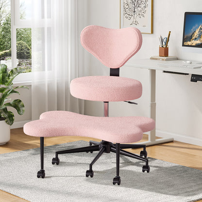 Cross Legged Chair with Wheels Height Adjustable Meditation Chair Ergonomic ADHD Chair for Fidgety Sitters Yoga Lovers PU Leather Velvet Office Home Canada