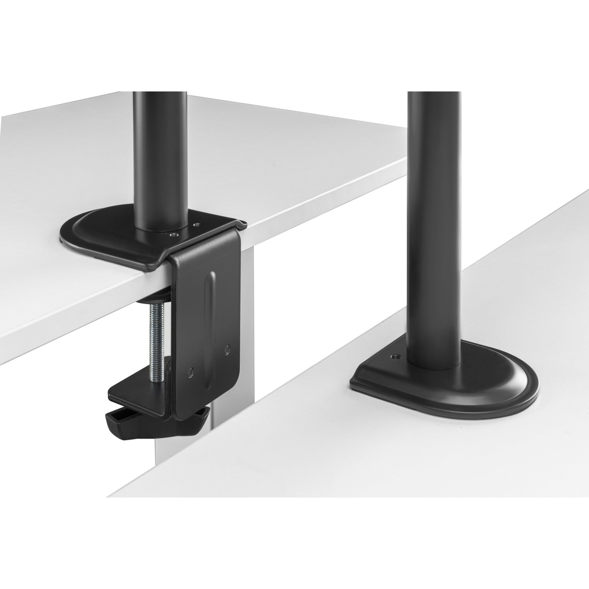 Dual Articulating Monitor Arm with Desk Clamp For 17"-32" Screens - Amer Mounts 2EZCLAMPMK
