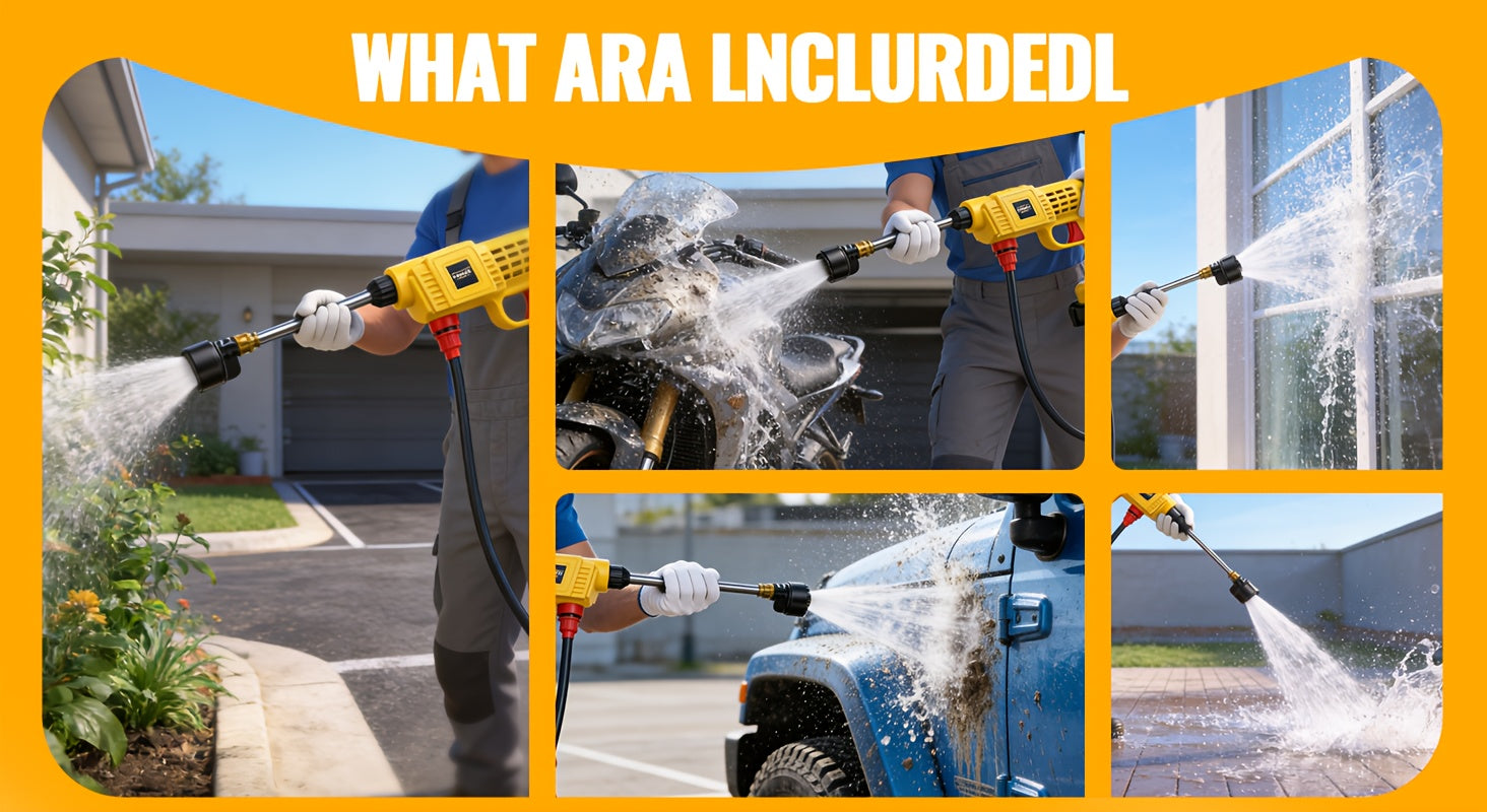 2026 New Portable Household Lithium-ion High-pressure Water Gun, High-pressure Cleaning Machine, Ergonomically Designed Grip, Suitable for Outdoor Vehicle Cleaning and Watering Operations, Courtyard Maintenance