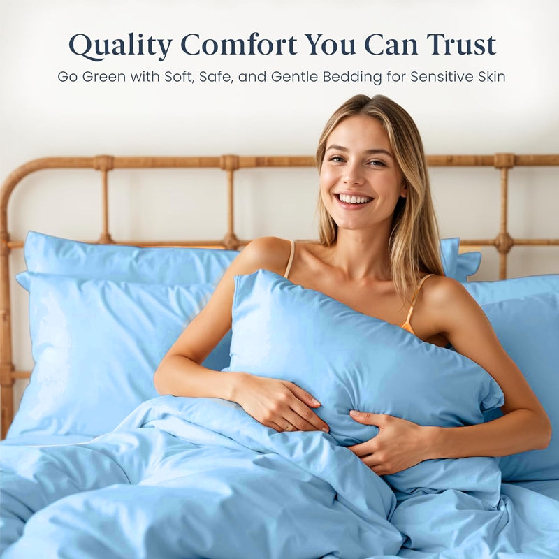 Classic 100% Bamboo-Derived Rayon Sheets - 3/4pcs Queen Sheet Set 16'' Extra Deep Pockets-Soft, Cooling, Bamboo Sheet Sets|Bedding Sheets Queen Size|Bedding Sheets & Pillowcases Twin Ful Queen King Cooling Bed Sheets for Hot Sleepers&Night Sweats