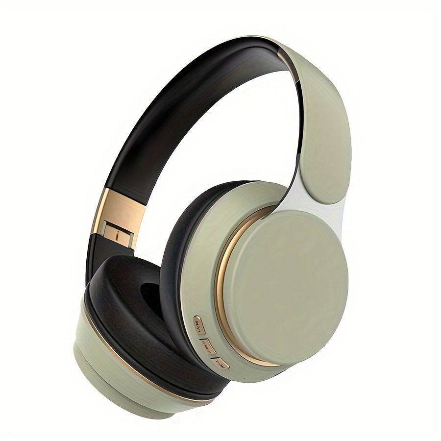 Wireless Over-Ear Headphones Bluetooth Foldable, Built-In Microphone, HD Sound Quality, Comfortable Padded Headset for School, PC, Tablet, TV & Travel – Black, Blue, White, Red, Green