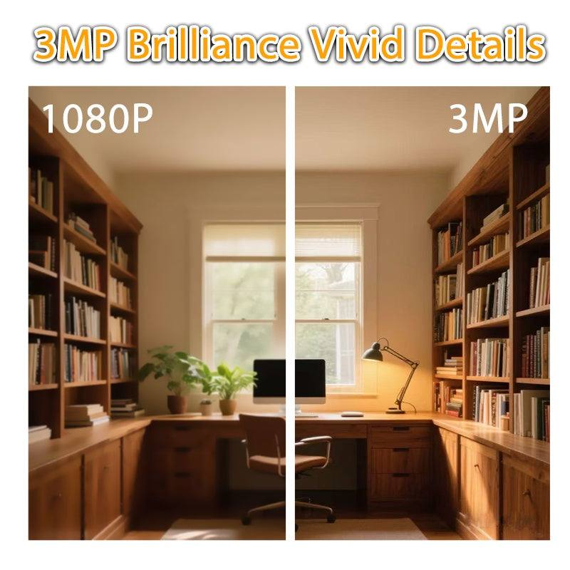Indoor Security Camera 360° Pan Tilt WiFi 5G/2.4GHz, K30 Wireless Home Camera with Color Night Vision, 2-Way Audio, Motion Tracking, Cloud Storage & App Control