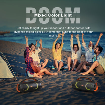 Outdoor Bluetooth Speaker 100W DOSS IPX6 Waterproof Portable Party Speaker with LED Lights – Bluetooth 5.3, 20H Playtime, 10400mAh Power Bank for Camping Beach BBQ | ShopVora CA