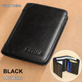 RFID Blocking Genuine Leather Wallet for Men – Trifold & Bifold Cowhide Vintage Wallet with 9 Card Slots, 2 ID Windows & Money Clip | Anti-Theft Gift for Him | ShopVora CA