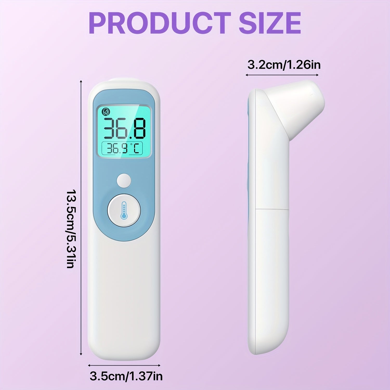 Digital Infrared Thermometer Designed for Both Adults And Children, Featuring a Fever Alert, Memory Capabilities, Large LED Display, High Precision, And Quick Readings, Ideal for Medical Professionals And Caregivers