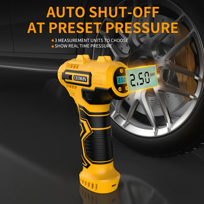 Tire Inflator Portable Air Compressor 150PSI – Cordless Auto-Shutoff Handheld Pump, Digital Pressure Gauge, LED Light, Rechargeable – Cars Motorcycles Bikes Balls Canada
