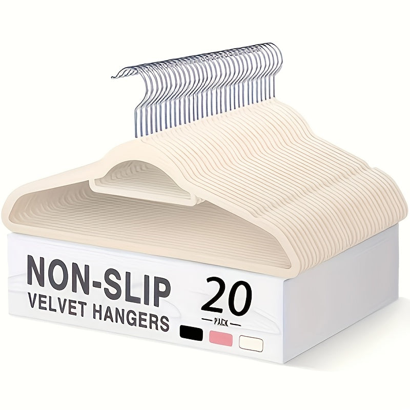 Velvet Hangers 20 & 50-Pack with 360° Rotating Hooks – Non-Slip Felt Coated, Space-Saving Closet Organizer for Coats, Pants & Suits | Heavy-Duty Wardrobe Storage Solution | ShopVora CA