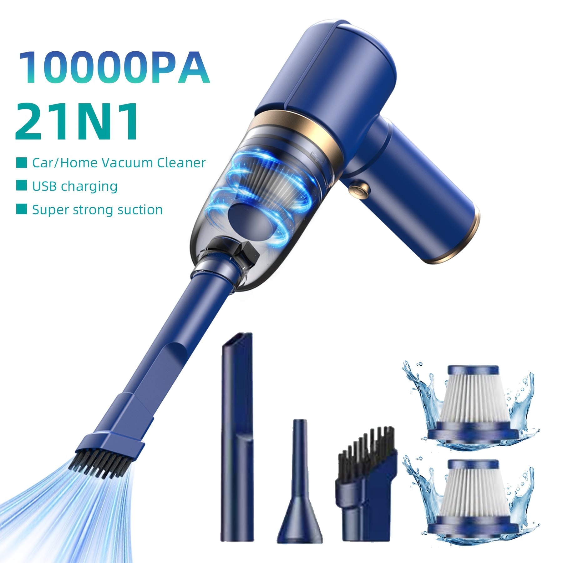 Cyclone Cordless Handheld Vacuum Cleaner with Wireless Charging – Portable Powerful Suction for Car Office Home, Low & High Power, Heavy-Duty Cleaning Canada