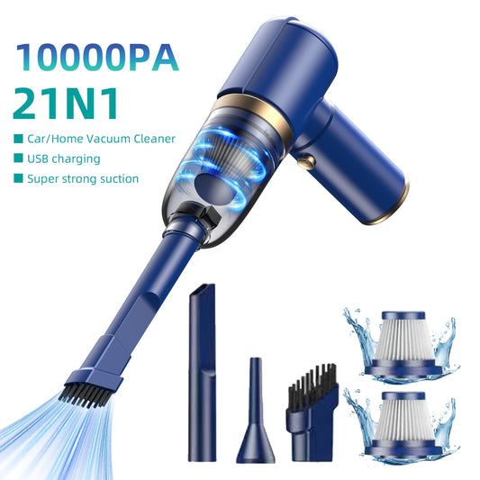Upgraded Portable Cordless Handheld Vacuum Cleaner, Powerful Cyclone Suction, Wireless Charging, Suitable for Car, Office, And Home Heavy-Duty Cleaning