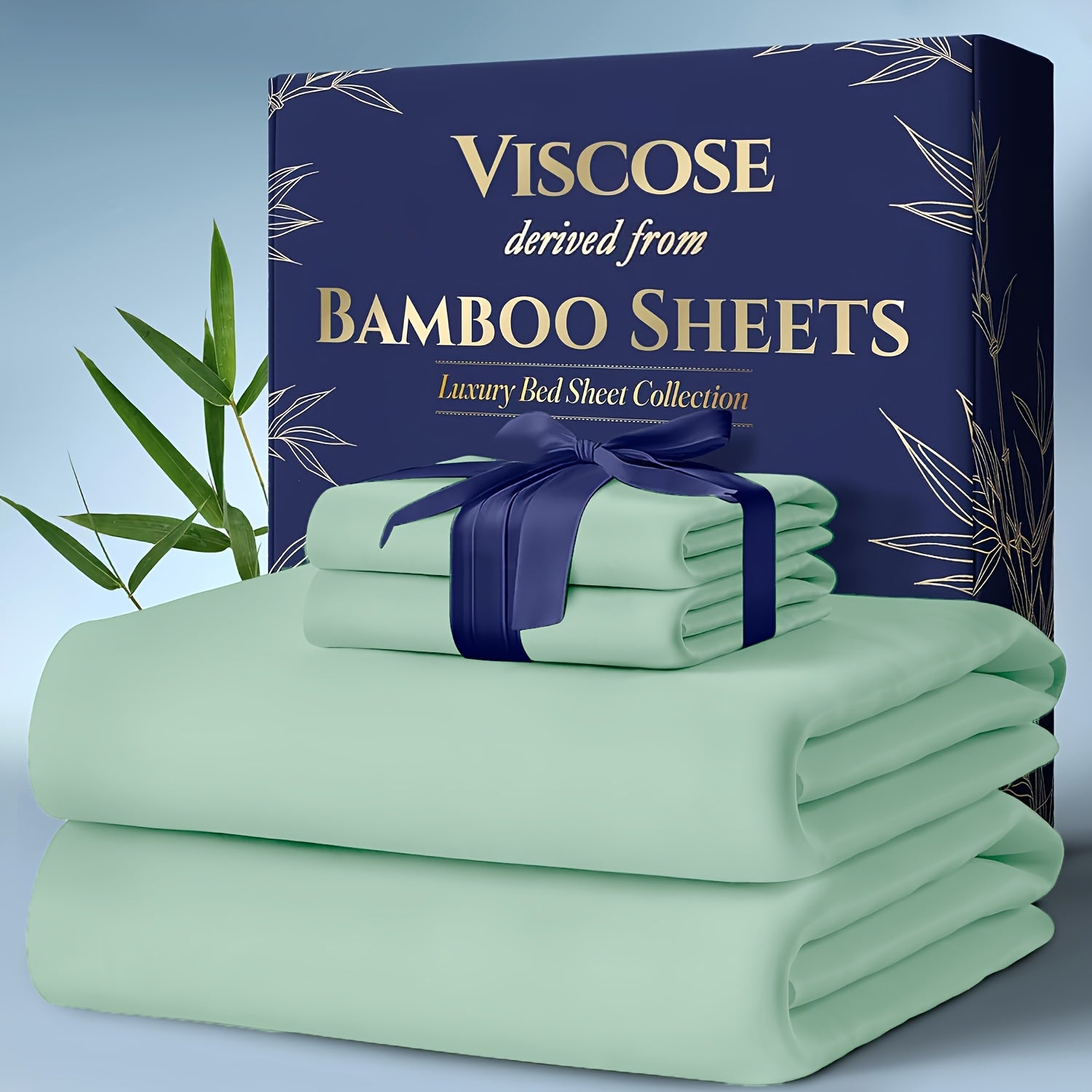 Bedding Sheet & Pillowcase Sets Cooling Bed Sheets King Set - Luxurious & Ultra-Soft King/Kids Size Cooling Sheets for Hot Sleepers - Comfortable & Cool Bamboo Viscose Sheets Deep Pockets for Bedroom Children's Room