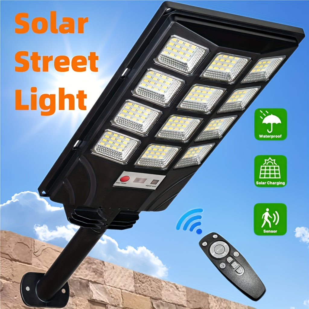 Outdoor Courtyard Solar Wall Lamp Street Lamp Outdoor, Solar Street Lamp Remote Control, Solar Floodlight Motion Sensor Courtyard Lighting, Deck Lamp, Garden Lamp Solar Parking Lot Lamp