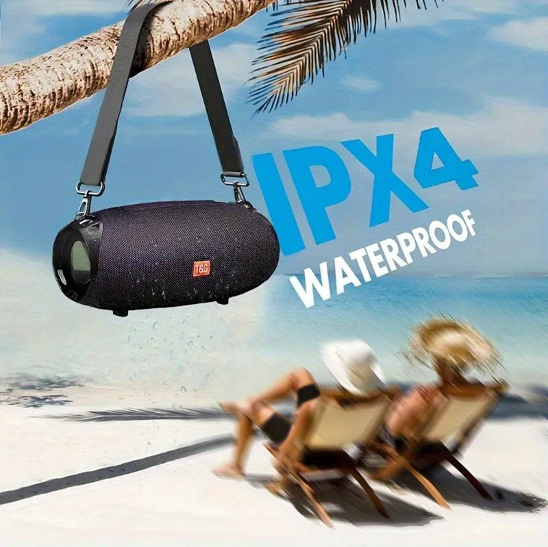 T&G534 Portable Wireless Speaker Is Equipped with Dual Built-in Speakers And Supports TWS Dual Stereo Connection. It Is Rated IPX4 for High Quality, Provides Up to 393.7 inch Of Wireless Connectivity, Supports FM/USB/TF Card Playback, And Has