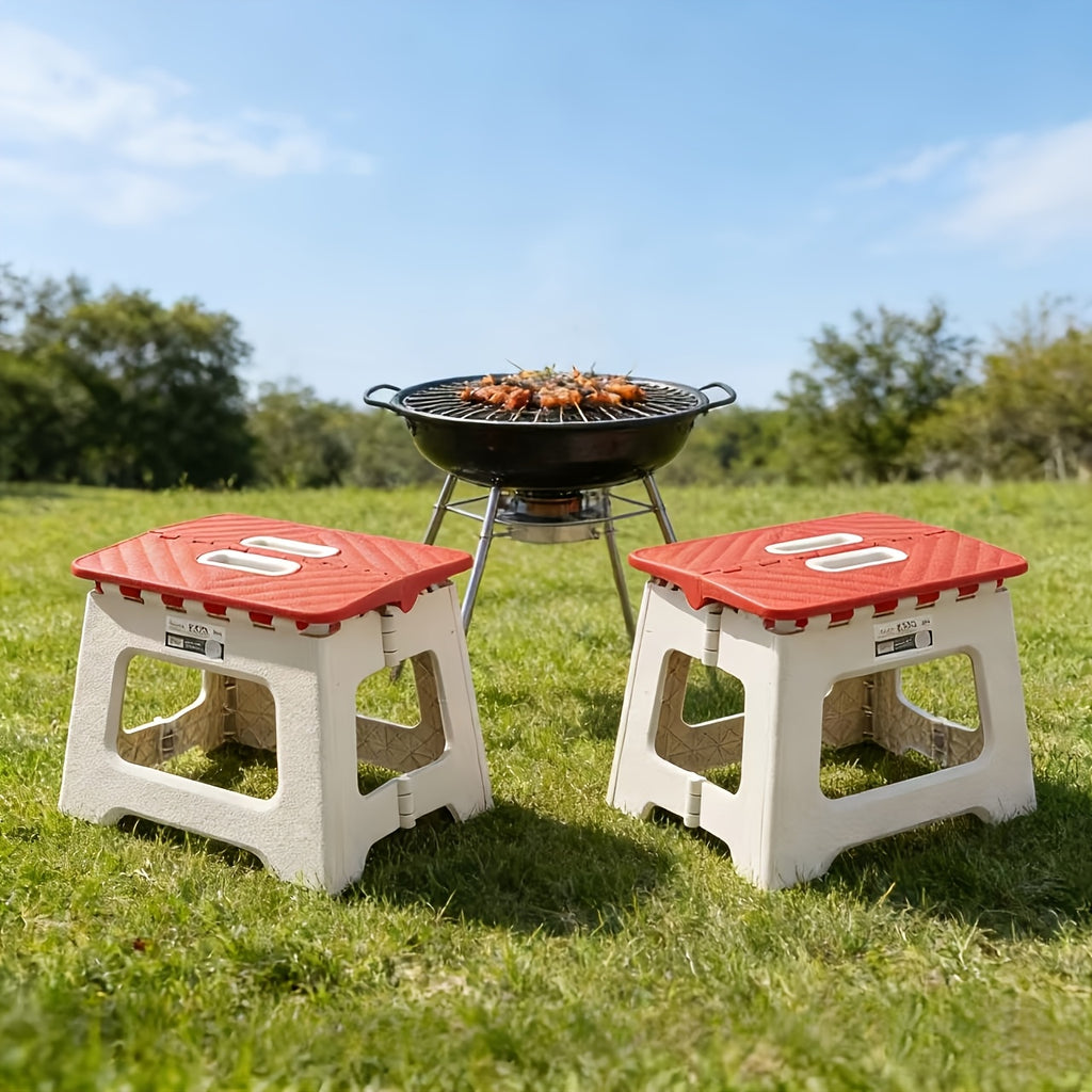 Foldable Portable Stool with Handle Non-Slip Lightweight Sturdy for Camping Fishing Hiking Barbecue Kitchen Bathroom Outdoor - Canada