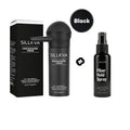 Volumizing Hair Fiber Powder with Applicator - SILLKVA Instant Volume & Natural Coverage for Thinning Hair, Precise Application, 0.97oz, Long-Lasting Hair Thickener for Men & Women