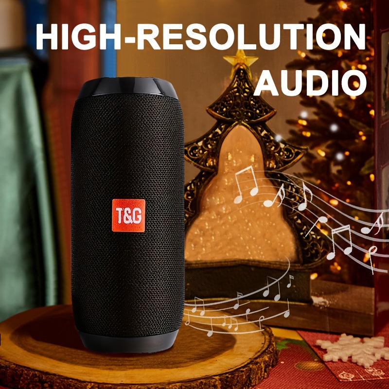 Portable Wireless Speaker TG117 Features An IPX4 Waterproof Rating. Its TWS Stereo Mode Creates An Excellent Party Atmosphere. It Supports FM, TF Card, And USB Playback Formats, And Is Equipped With A Long-lasting Lithium Battery. The Speaker Can Co