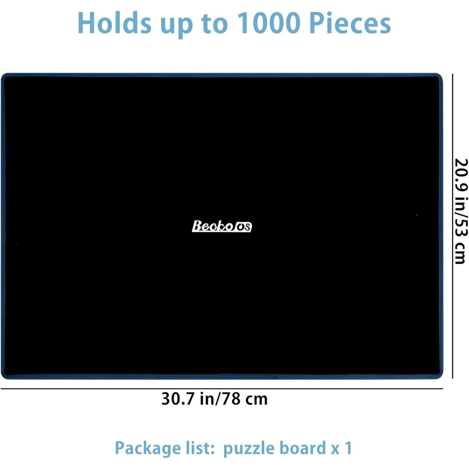 GT Double-Sided Khaki & Black Jigsaw Puzzle Board Portable Puzzle Mat for Puzzle Storage Puzzle Saver, Non-Slip Surface